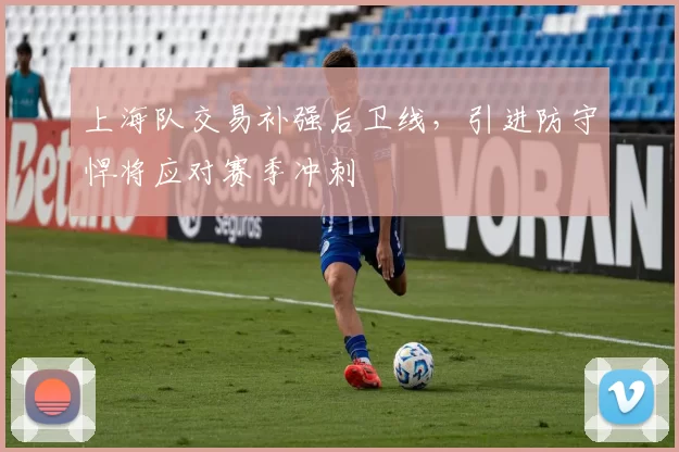上海队交易补强后卫线,引进防守悍将应对赛季冲刺